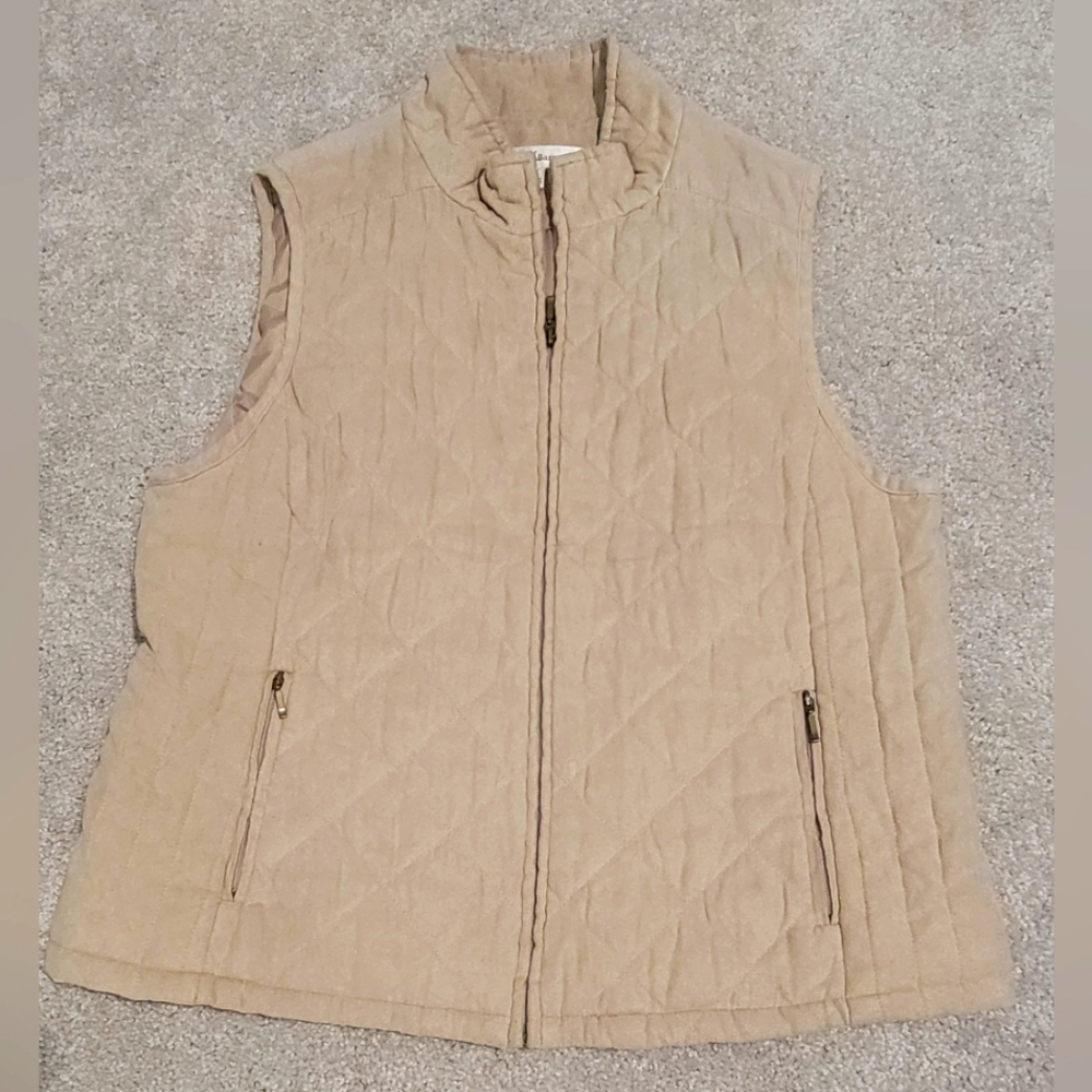 Quilted Suede-feel Vest